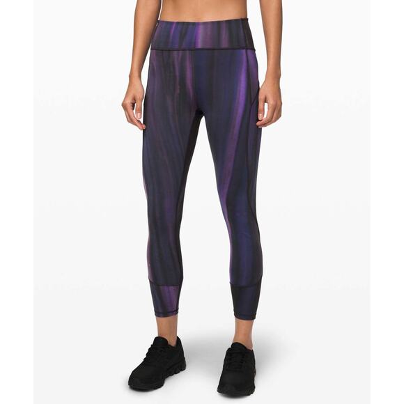 Lululemon Pants - Lululemon In Movement Tight 25" Brushed Lunar Purple Intergalactic 4 $108